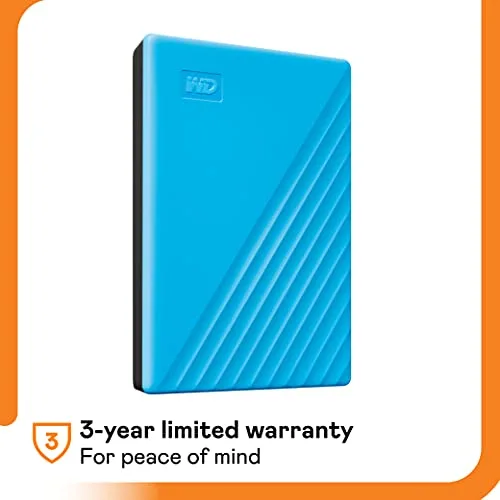 Disque Dur Externe WD My Passport 2 To Bleu - vue 6