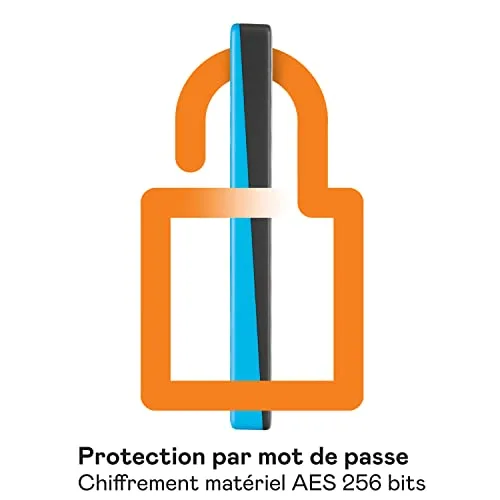 Disque Dur Externe WD My Passport 4 To Bleu - vue 5