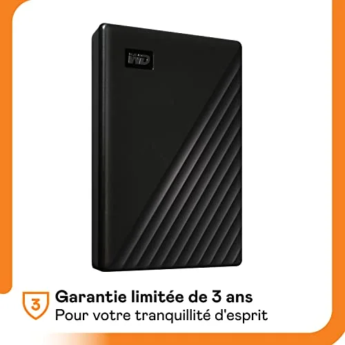 Disque Dur Externe WD My Passport 4 To Noir - vue 7