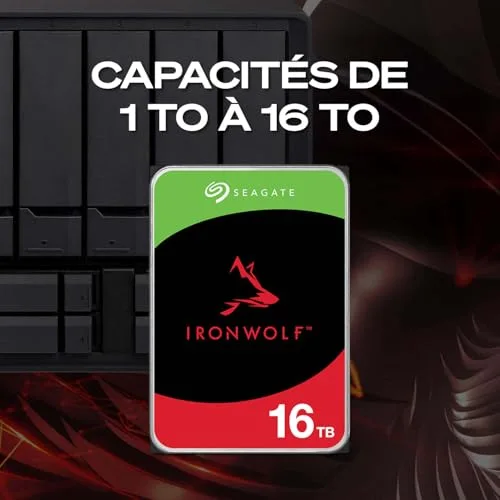Disque dur interne NAS HDD - SEAGATE - IronWolf - 4 To - SATA 6 Go/s - 5400 tr/min - vue 7