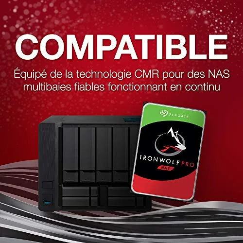 Disque dur Interne NAS IronWolf Pro 12To 7200 tr/min - SEAGATE - vue 2