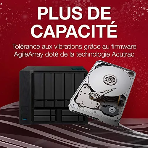 Disque dur interne Seagate IronWolf ST6000VN0033 6 To SATA 6Gb/s 7200 tours/min 256 Mo - vue 3