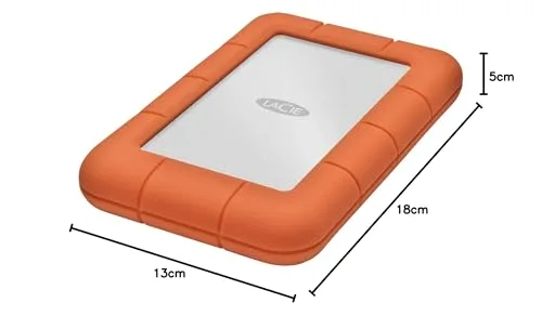 Disque Dur LaCie Rugged Mini 4 To Orange - vue 4