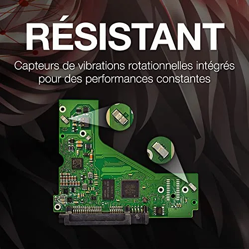 Disque Dur - SEAGATE - IronWolf - 8 To - SATA 6Gb/s - 7200 tours/min - vue 6