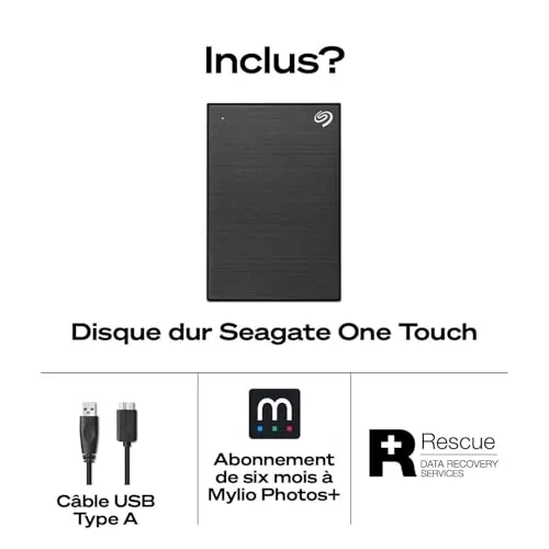 Disque Dur Seagate One Touch STKZ5000404 5TB - vue 4