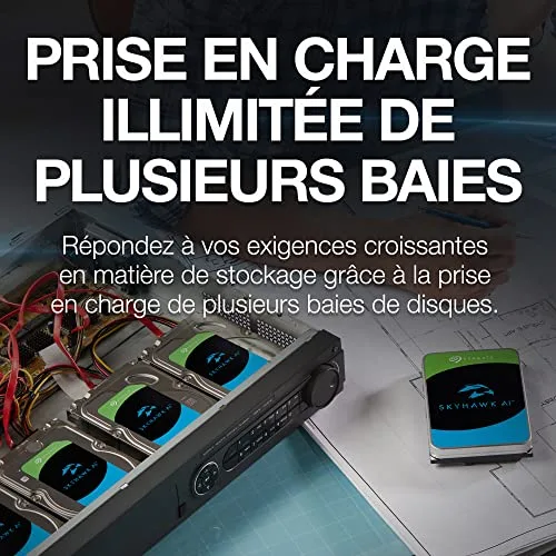 Disque dur - SEAGATE - SkyHawk AI - 10 To - 3.5 - Serial ATA 6 Gb/s - vue 5