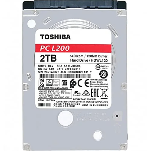 Disque dur Toshiba L200 2 To - vue 3