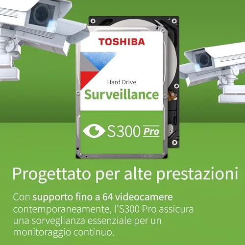 Disque Dur Toshiba S300 Pro 10TB Surveillance - vue 3