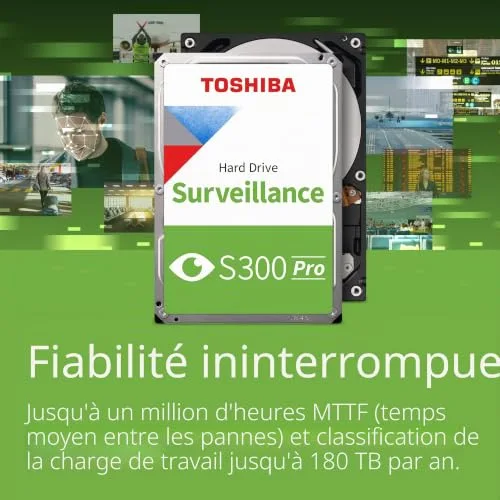 Disque Dur Toshiba S300 Pro 10TB Surveillance - vue 4