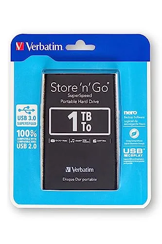 Disque dur Verbatim Store'n'Go 1 To USB 3.0 - vue 6