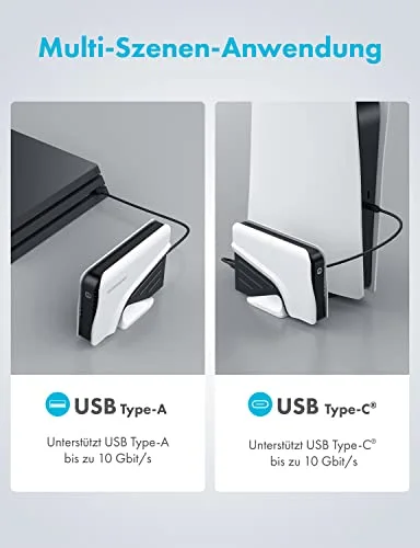 Graugear Disque dur jeu 8 To USB 3.1 - vue 4