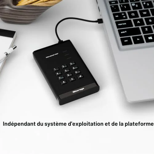 iStorage diskAshur PRO³ 1 To - vue 2