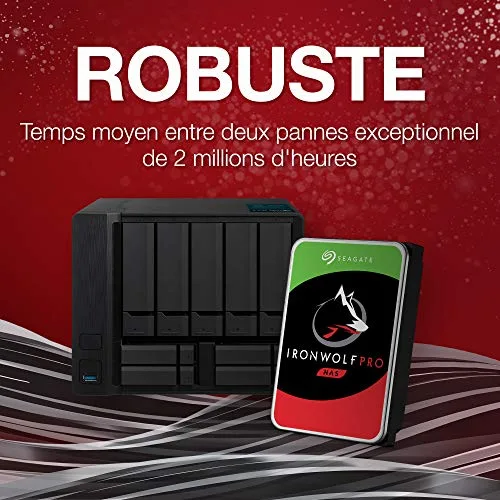SEAGATE - Disque dur Interne - NAS IronWolf Pro - 14To - 7200 tr/min - 3.5 - vue 6