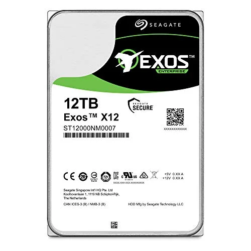 SEAGATE Disque dur ST12000NM0027 - 3.5 Interne - 12 To - SAS (12Gb/s SAS) - Système de rangement Appareil compatible - vue 2