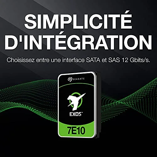 Seagate Exos 7E10 2 To SATA 3 - vue 5
