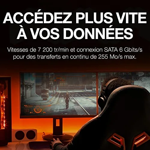 Seagate FireCuda 3,5" 4 To SATA 3 - vue 3