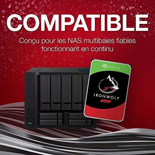 Seagate IronWolf 4 To - vue 3