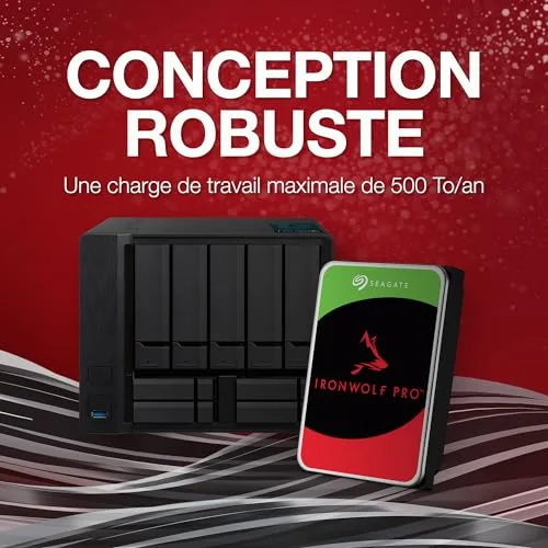 Seagate IronWolf Pro 24 To ST24000NT002 - vue 3