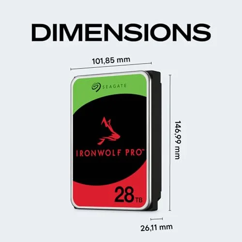 Seagate IronWolf Pro ST28000NT000 28TB - vue 2