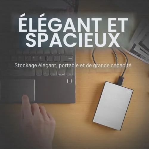 Seagate One Touch 5TB Passw Black - vue 3