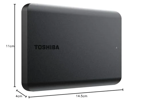 Toshiba Canvio Basics 2TB Externe USB 3.2 Noir - vue 2