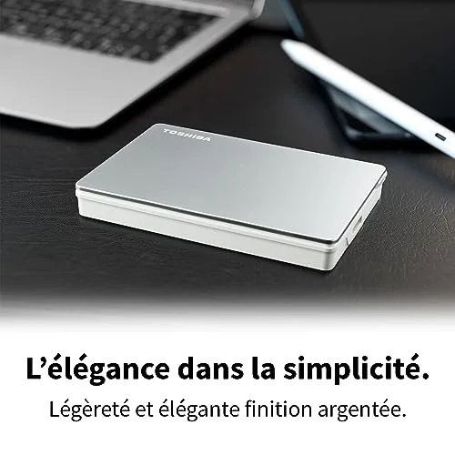Toshiba Canvio Flex 1 To Argent - vue 7