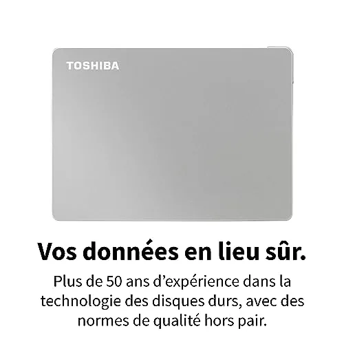 Toshiba Canvio Flex 1 To Argent - vue 8