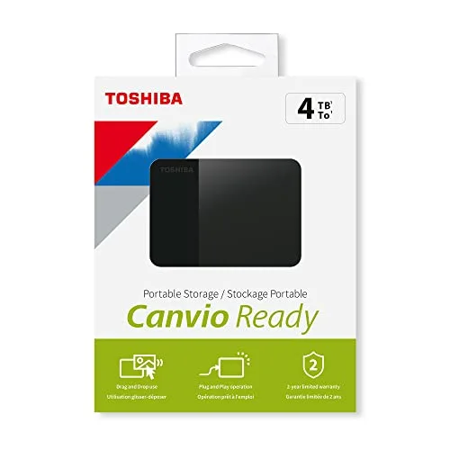Toshiba Canvio Ready 4000 Go Noir - vue 7