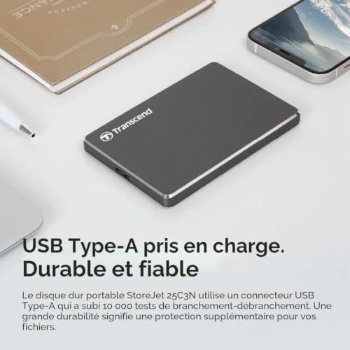 Transcend StoreJet 25C3 1 To - vue 5