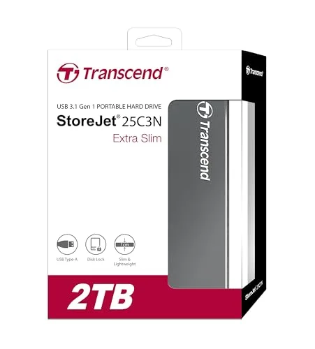 Transcend StoreJet 25C3 2 To - vue 2