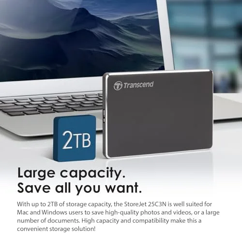 Transcend StoreJet 25C3 2 To - vue 7