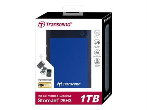 Disque dur Transcend StoreJet 25H3B 1 To