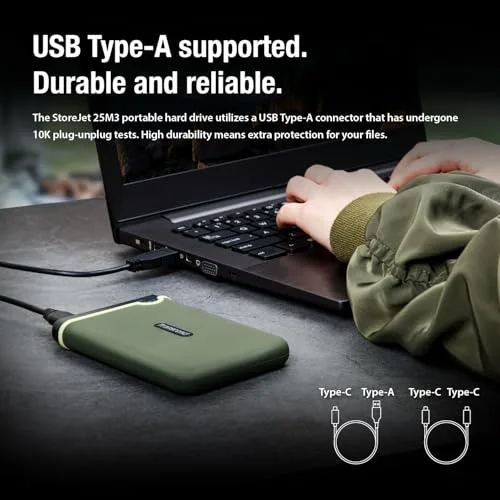 Transcend StoreJet 25M3 2 To - vue 5