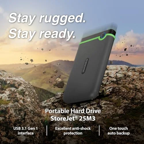 Transcend StoreJet 25M3 2 To - vue 3