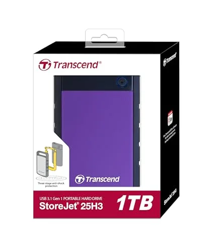 Transcend StoreJet TS1TSJ25H3P 1 To - vue 3