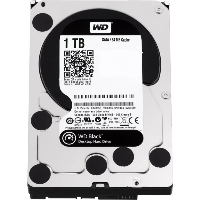 Disque dur Western Digital WD Black 1TB SATA3 7200rpm