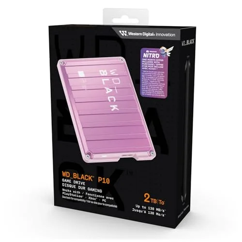 WD_BLACK P10 Game Drive 2 To Rose - vue 6