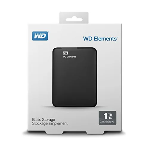 WD Elements Portable 1 To Noir - vue 5