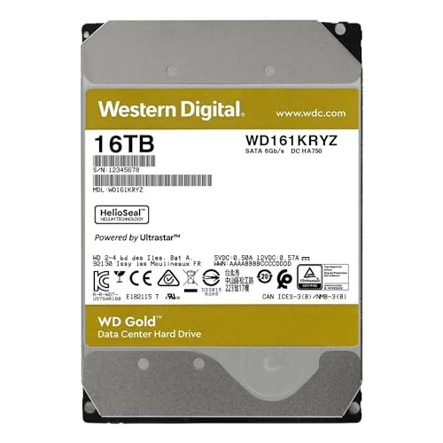 WD Gold 16 To SATA 3 - vue 2