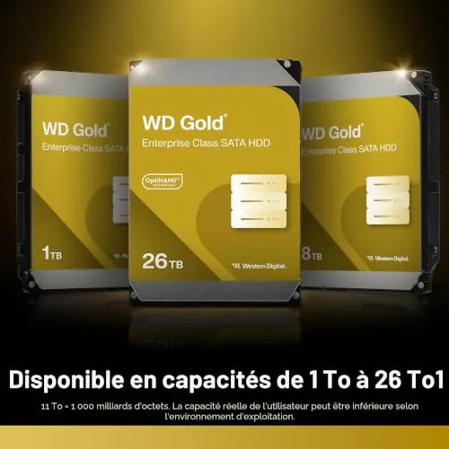 WD Gold WD261KRYZ 26 To - vue 4