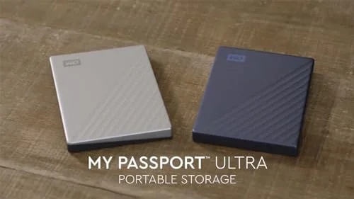 WD My Passport Ultra 4 To Bleu - vue 6