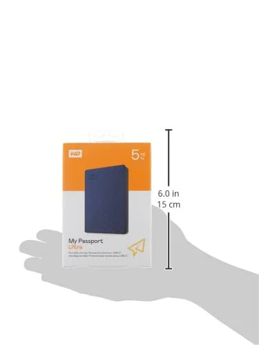 WD My Passport Ultra 5 To Bleu - vue 6