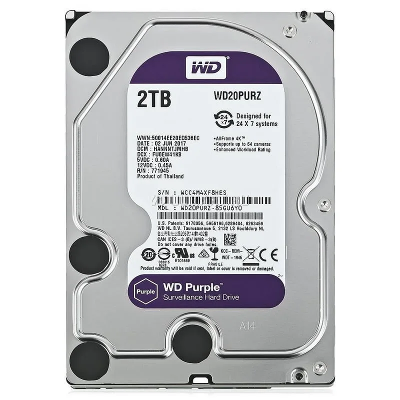 Disque dur Western Digital WD Purple 2TB SATA 3