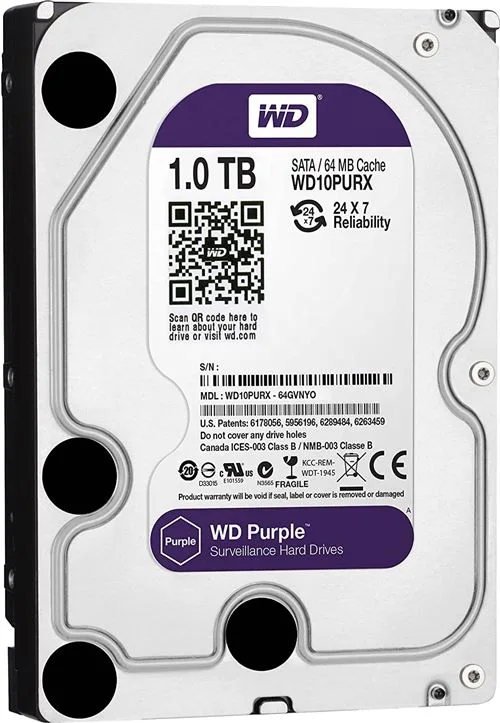 Disque dur Western Digital WD Purple WD10PURX 1 To