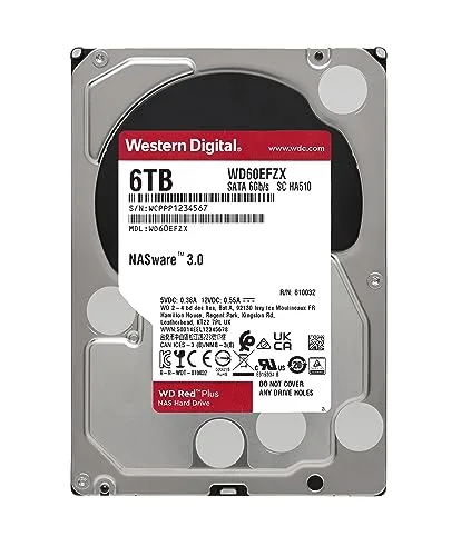 WD Red Plus 6 To NAS SATA 3 - vue 2