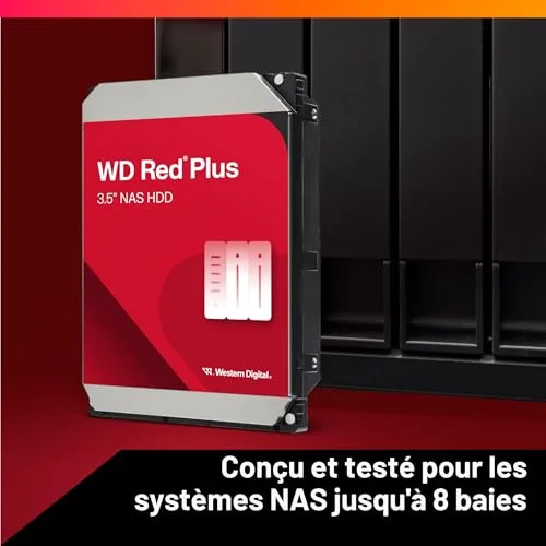 WD Red Plus 6 To NAS SATA 3 - vue 3