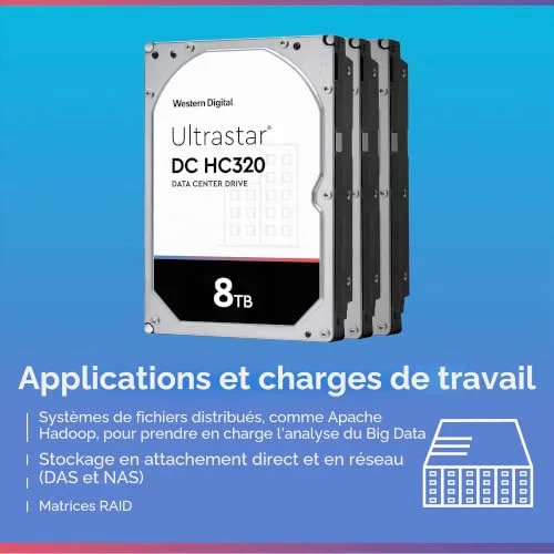 WD Ultrastar DC HC320 8 To SATA3 - vue 6