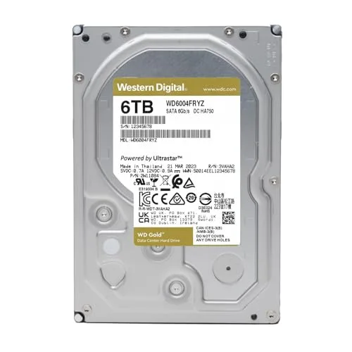 Western Digital Gold WD6004FRYZ 6 To - vue 2