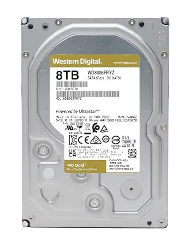 Western Digital Gold WD8005FRYZ 8 To - vue 2