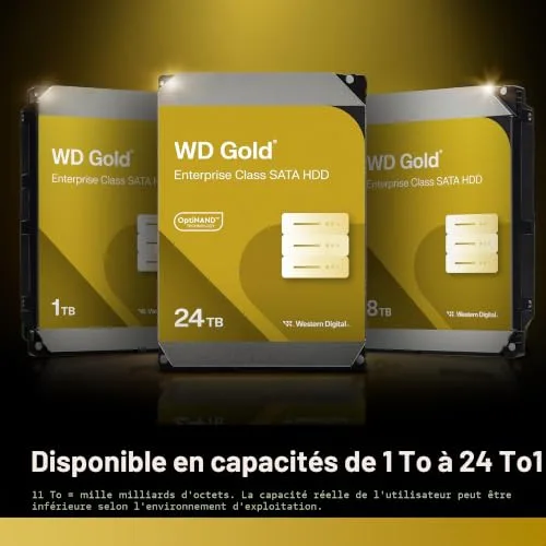 Western Digital Gold WD8005FRYZ 8 To - vue 4